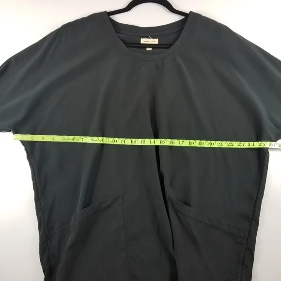 Silence + Noise Kaden Dolman Cocoon Shirt Dress in Black, M - Picture 4 of 15